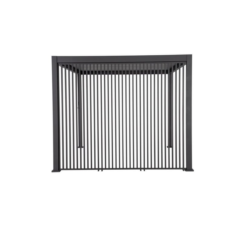 Vertical panneau brise-vue &agrave; ventelles verticales 123 cm (pour largeur 400cm)  -  VEBA  - 514433