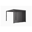 Vertical panneau brise-vue &agrave; ventelles verticales 123 cm (pour largeur 400cm)  -  VEBA  - 514433