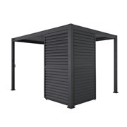 Shutter panneau brise-vue &agrave; ventelles horizontales orientables 93cm (pour largeur 300cm)  -  VEBA  - 515431