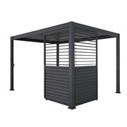 Shutter panneau brise-vue &agrave; ventelles horizontales orientables 113cm (pour largeur 360 + 720 cm)  -  VEBA  - 515432
