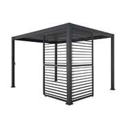 Shutter panneau brise-vue &agrave; ventelles horizontales orientables 113cm (pour largeur 360 + 720 cm)  -  VEBA  - 515432