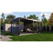 Shutter panneau brise-vue &agrave; ventelles horizontales orientables 113cm (pour largeur 360 + 720 cm)  -  VEBA  - 515432