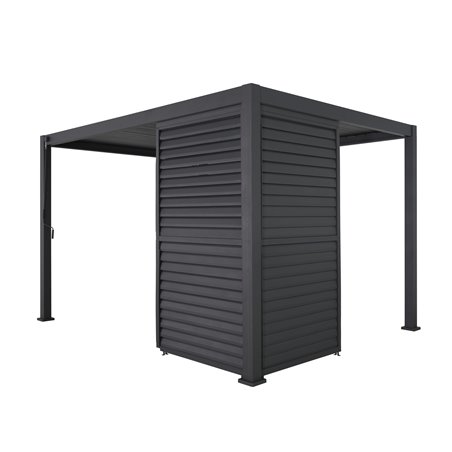 Shutter panneau brise-vue &agrave; ventelles horizontales orientables 113cm (pour largeur 360 + 720 cm)  -  VEBA  - 515432