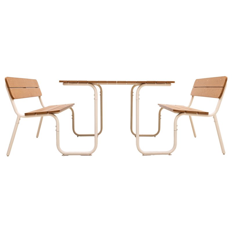 Soullmate table de pique-nique en polywood &ndash; Large (L)  -  VEBA  - 5738123302