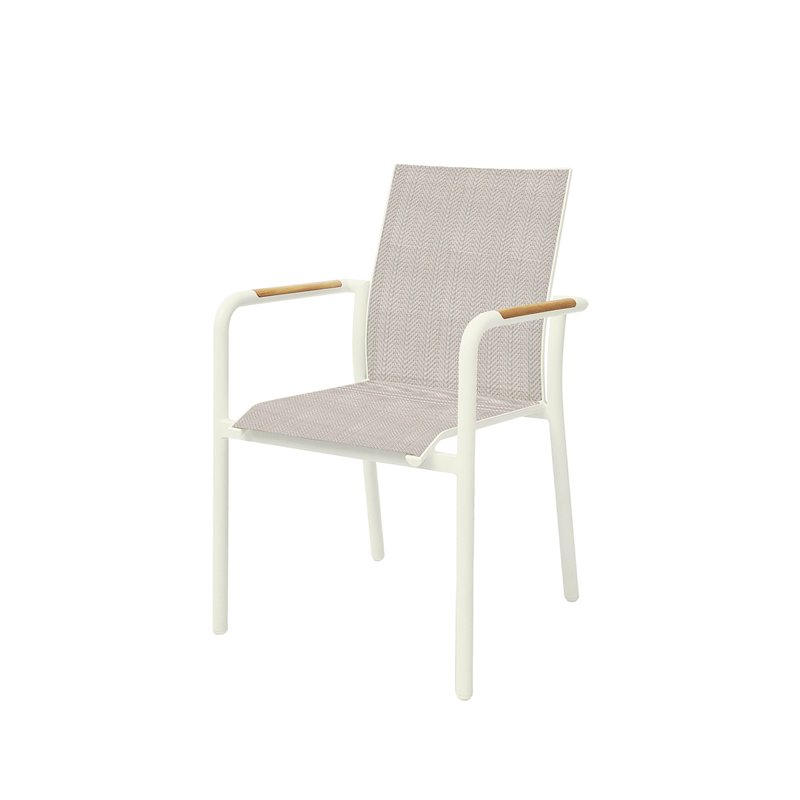 Paros chaise de jardin avec accoudoirs  -  VEBA  - 552497