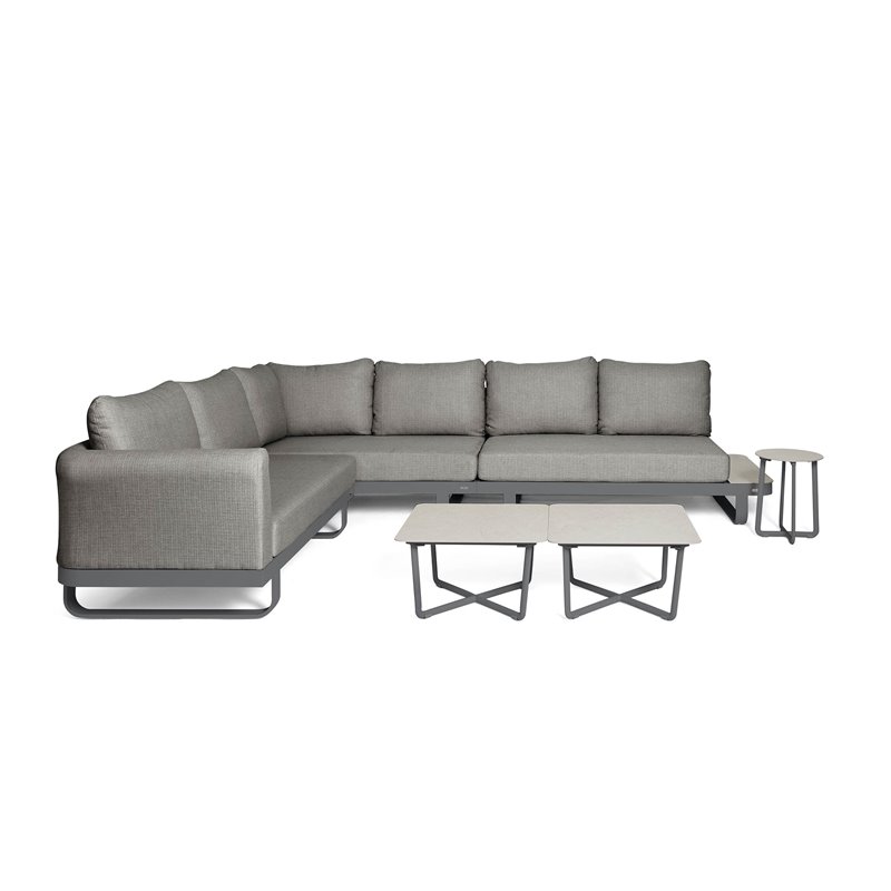 Fellow salon de jardin lounge + 3 tables d&rsquo;appoint  -  VEBA  - 586532
