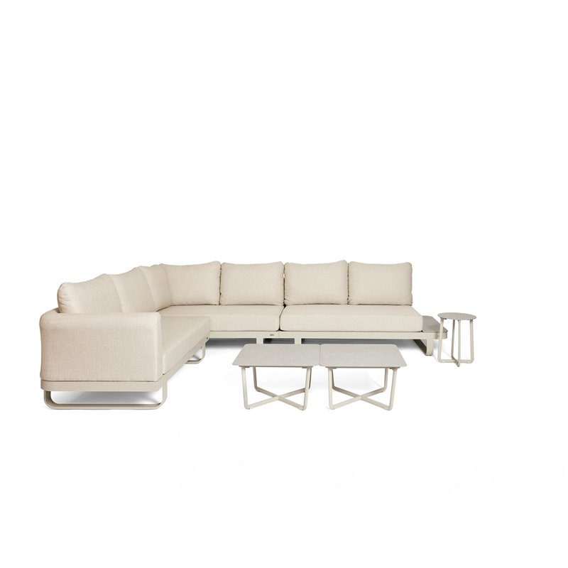 Fellow salon de jardin lounge + 3 tables d&rsquo;appoint  -  VEBA  - 586592