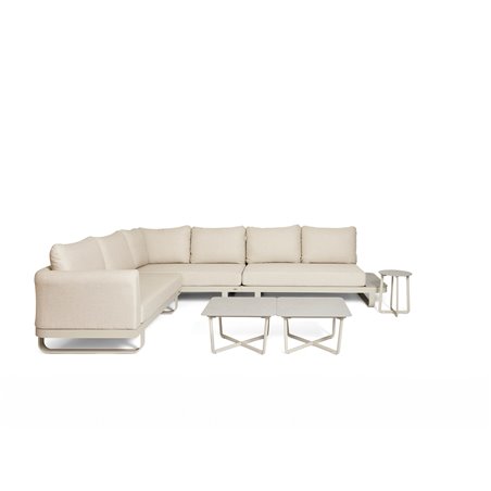 Fellow salon de jardin lounge + 3 tables d&rsquo;appoint  -  VEBA  - 586592