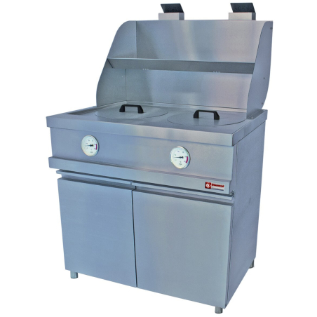 Mechanische gas friteuse voor professionals 1 ronde tank