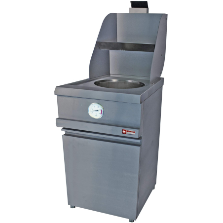 Mechanische gasfriteuse voor professionelen 2 ronde tanks