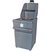 Mechanische gasfriteuse voor professionelen 2 ronde tanks