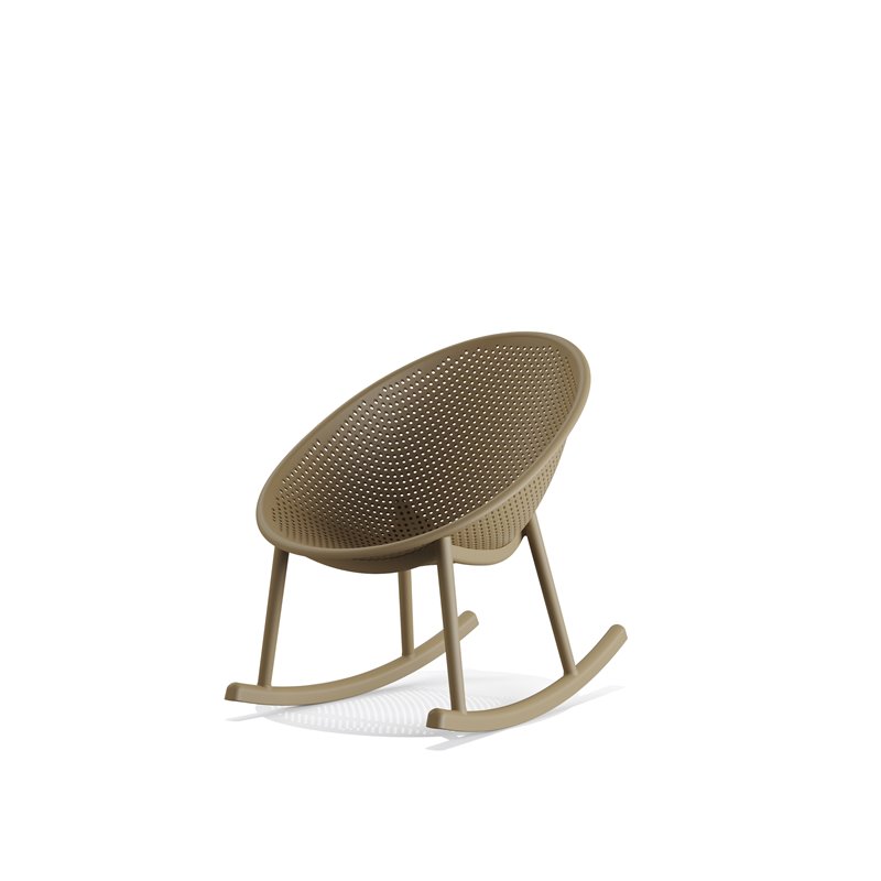 Qosy chaise de jardin &agrave; bascule - Lot de 2 -  VEBA  - 50735