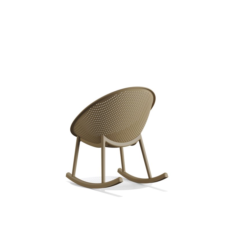 Qosy chaise de jardin &agrave; bascule - Lot de 2 -  VEBA  - 50735