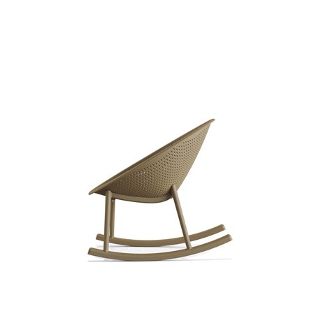 Qosy chaise de jardin &agrave; bascule - Lot de 2 -  VEBA  - 50735