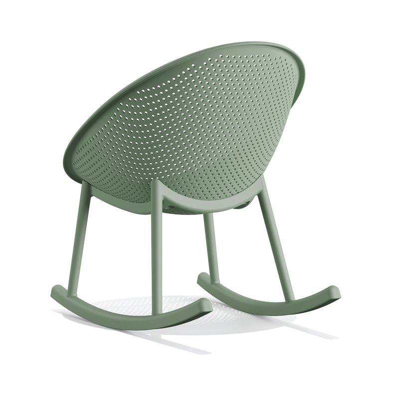 Qosy chaise de jardin &agrave; bascule - Lot de 2 -  VEBA  - 50736