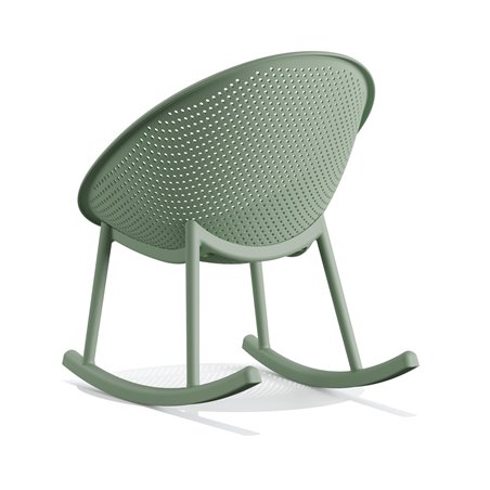 Qosy chaise de jardin &agrave; bascule - Lot de 2 -  VEBA  - 50736