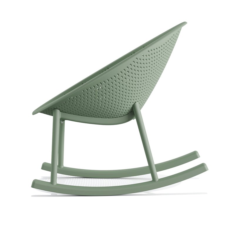 Qosy chaise de jardin &agrave; bascule - Lot de 2 -  VEBA  - 50736