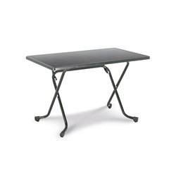 Madrid table pliante rectangulaire &agrave; pieds en ciseaux rectangulaire 110x70cm  -  VEBA  - 26521150