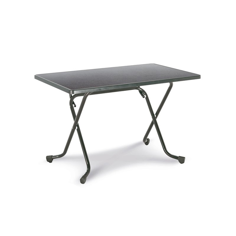 Madrid table pliante rectangulaire &agrave; pieds en ciseaux rectangulaire 110x70cm  -  VEBA  - 26521150