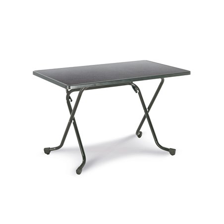 Madrid table pliante rectangulaire &agrave; pieds en ciseaux rectangulaire 110x70cm  -  VEBA  - 26521150