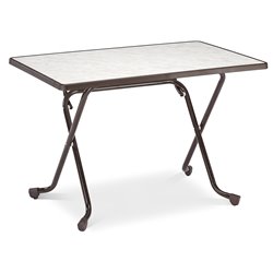 Madrid table pliante rectangulaire &agrave; pieds en ciseaux rectangulaire 110x70cm  -  VEBA  - 26521110