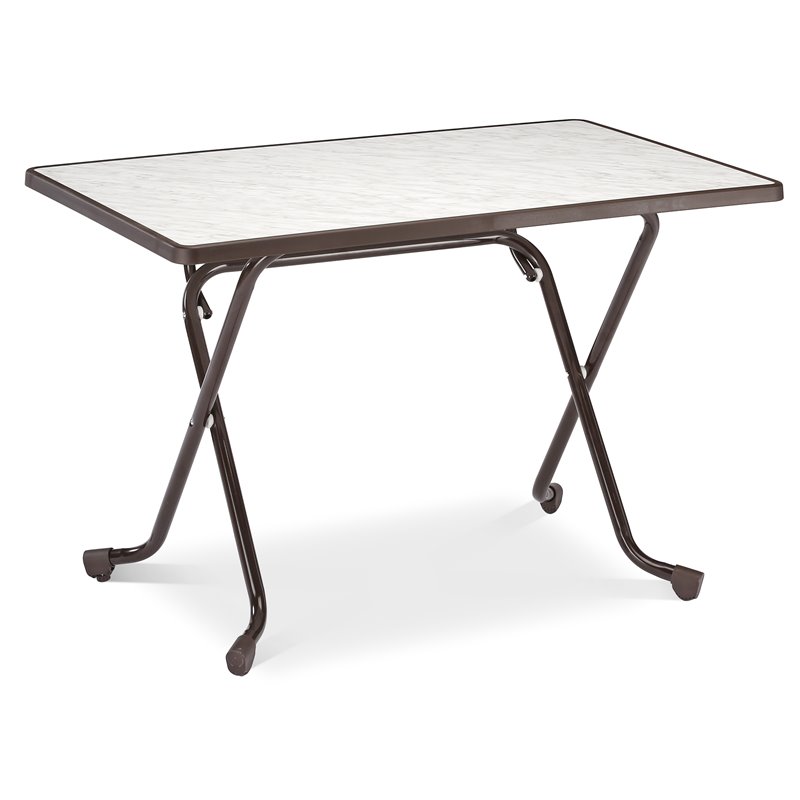 Madrid table pliante rectangulaire &agrave; pieds en ciseaux rectangulaire 110x70cm  -  VEBA  - 26521110
