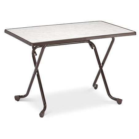 Madrid table pliante rectangulaire &agrave; pieds en ciseaux rectangulaire 110x70cm  -  VEBA  - 26521110