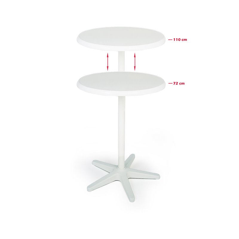 Duo mange-debout ajustable rond 70cm  -  VEBA  - 26587000