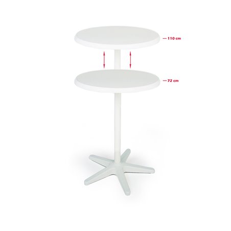 Duo mange-debout ajustable rond 70cm  -  VEBA  - 26587000