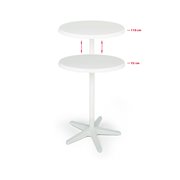 Duo mange-debout ajustable rond 70cm  -  VEBA  - 26587000