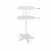 Duo mange-debout ajustable rond 70cm  -  VEBA  - 26587000