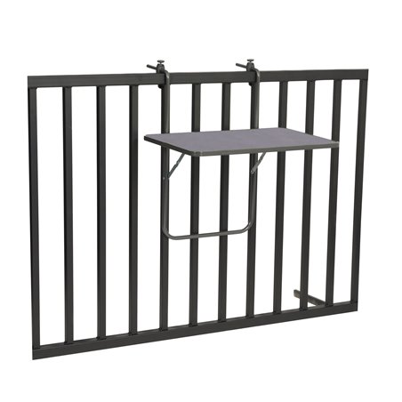Boy table de balcon suspendue rabattable 60x40cm  -  VEBA  - 36506490