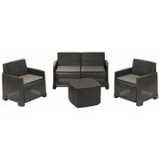 Lamon salon de jardin lounge 4 places  -  VEBA  - 586435