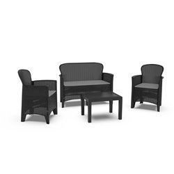 Trente salon de jardin 4-pi&egrave;ces  -  VEBA  - 586434