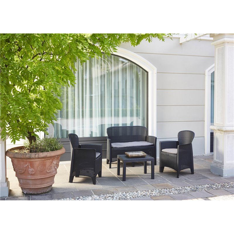 Trente salon de jardin 4-pi&egrave;ces  -  VEBA  - 586434