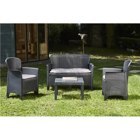 Trente salon de jardin 4-pi&egrave;ces  -  VEBA  - 586434