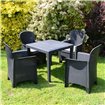 Curlo table carr&eacute;e 79x79cm  -  VEBA  - 526431
