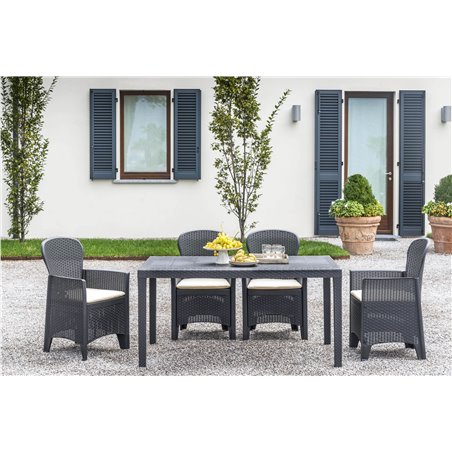 Curlo table rectangulaire 150x90cm  -  VEBA  - 527433