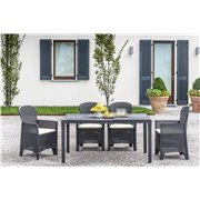 Curlo table rectangulaire 150x90cm  -  VEBA  - 527433