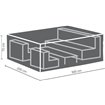 Housse de protection pour salons de jardin de grande taille 300x200x75cm  -  VEBA  - 61000037