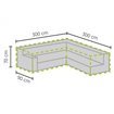 Housse de protection pour salons de jardin en forme de L 300/90&times;300/90x70cm  -  VEBA  - 61000042