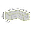 Housse de protection pour salons de jardin en forme de L 215/85&times;215/85x70cm  -  VEBA  - 61000044
