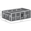 Housse de protection pour salons de jardin de grande taille 310x180x95cm  -  VEBA  - 61000034