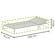 Housse de protection pour transats 200x75x40cm  -  VEBA  - 61000045