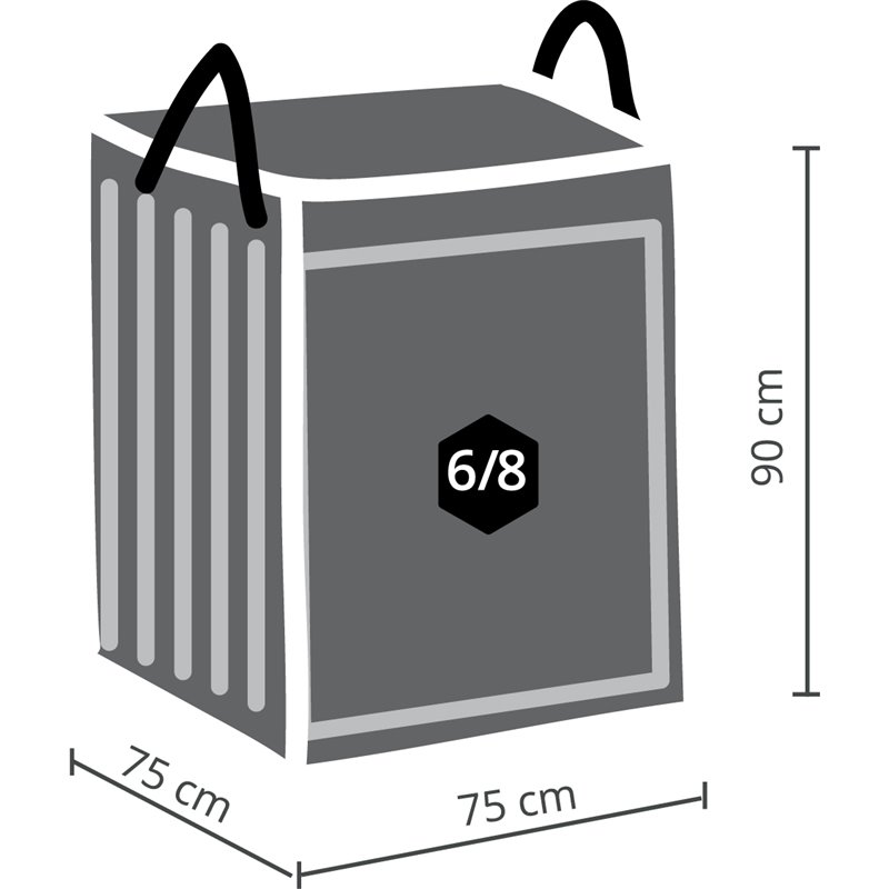 Housse de protection pour coussins lounge 75x75x90cm  -  VEBA  - 61000039