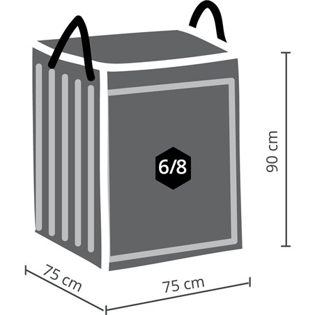 Housse de protection pour coussins lounge 75x75x90cm  -  VEBA  - 61000039