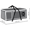 Housse de protection pour coussins 125x40x50cm  -  VEBA  - 61000038