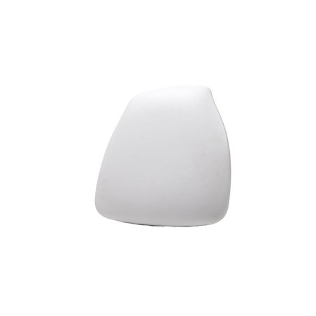 Galette de chaise en cuir synth&eacute;tique Blanc pour chaise Napoleon/Tiffany, 38,5x40x2,5cm (BxTxH), 50400CW - Lot de  -  VEBA  - 50