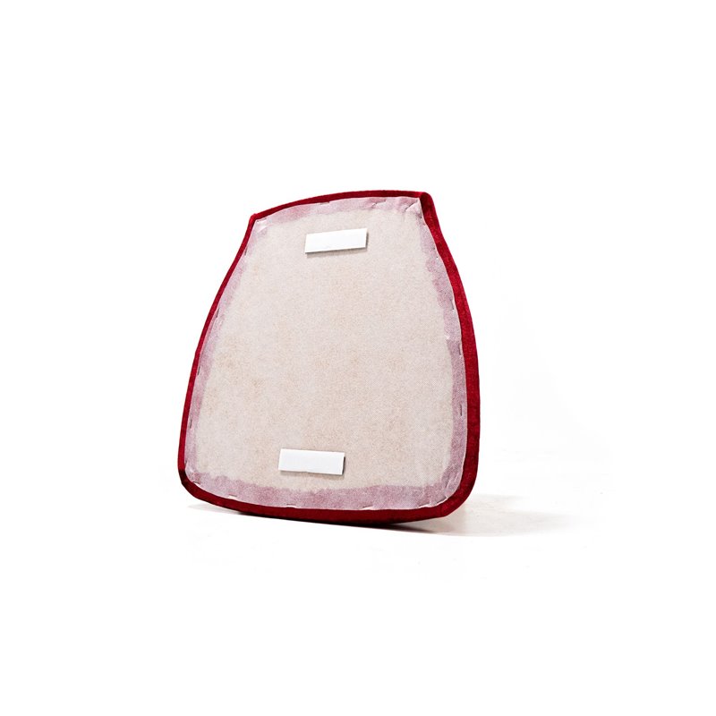 Galette de chaise en velours Bordeaux pour chaise Napoleon/Tiffany, 38,5x40x2,5cm (BxTxH), 50400CBR - Lot de  -  VEBA  - 50400CB