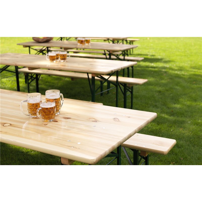 Table de brasseur 220x50x78cm (BxTxH) qualit&eacute; brasserie, 30050 - Lot de  -  VEBA  - 30050